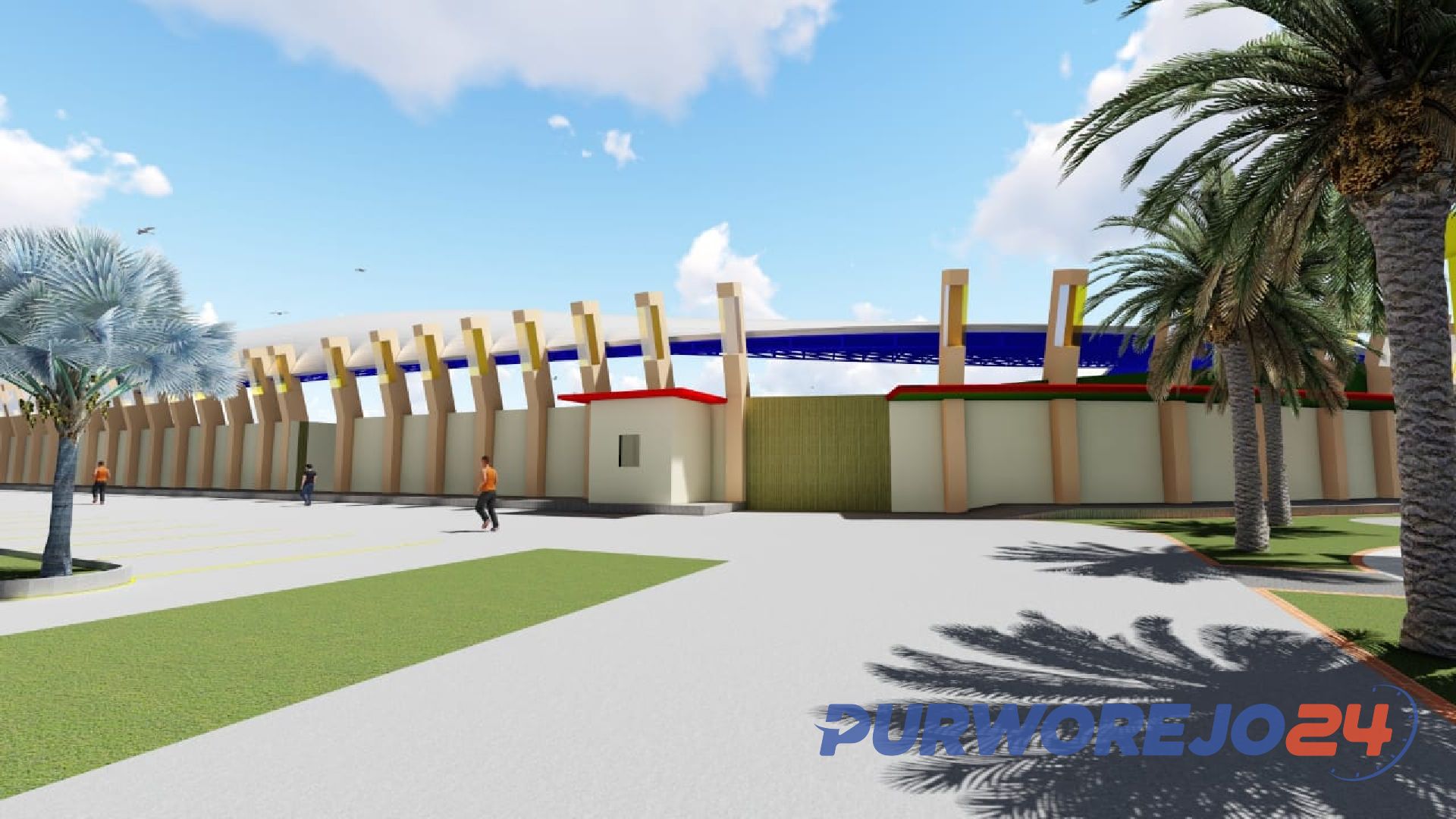 Desain Stadion WR Supratman di Purworejo