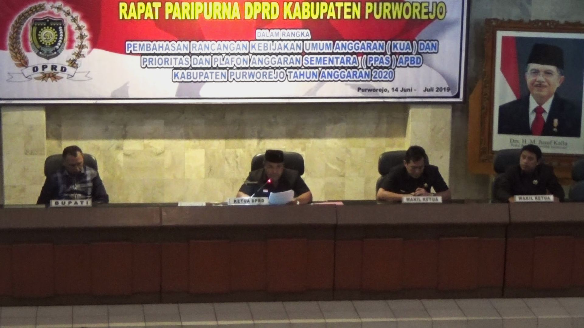 Sidang Paripurna DPRD Purworejo pada hari Senin, 8/7/2019