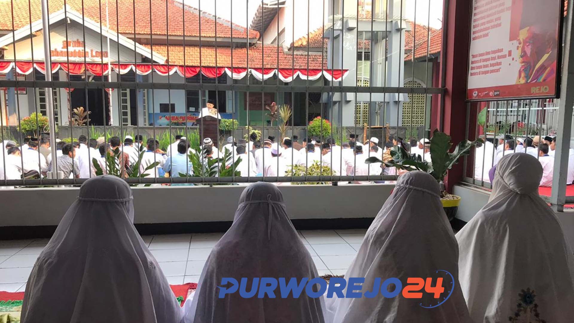 Penghuni Rutan Purworejo rayakan Idul Adha. (11/8/2019)