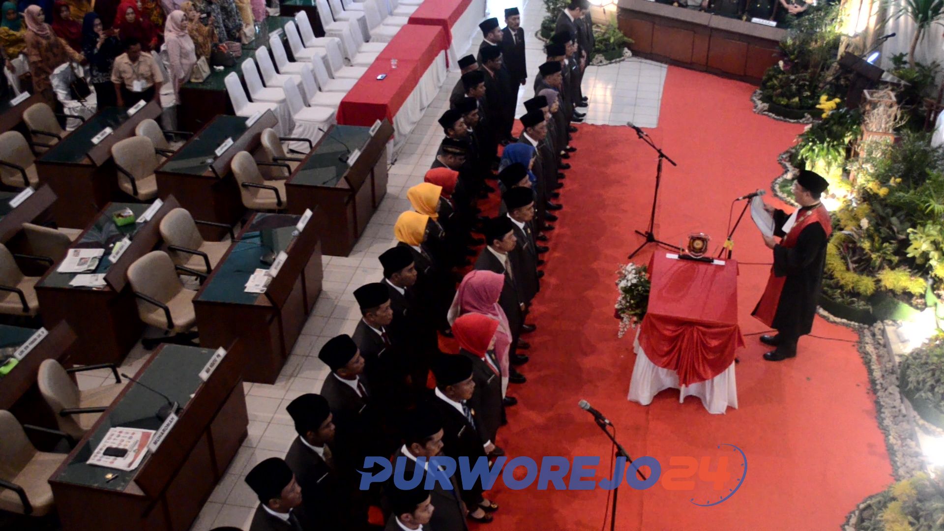 Pelantikan Anggota DPRD Kabupaten Purworejo periode 2019-2024, Rabu (14/8/2019)
