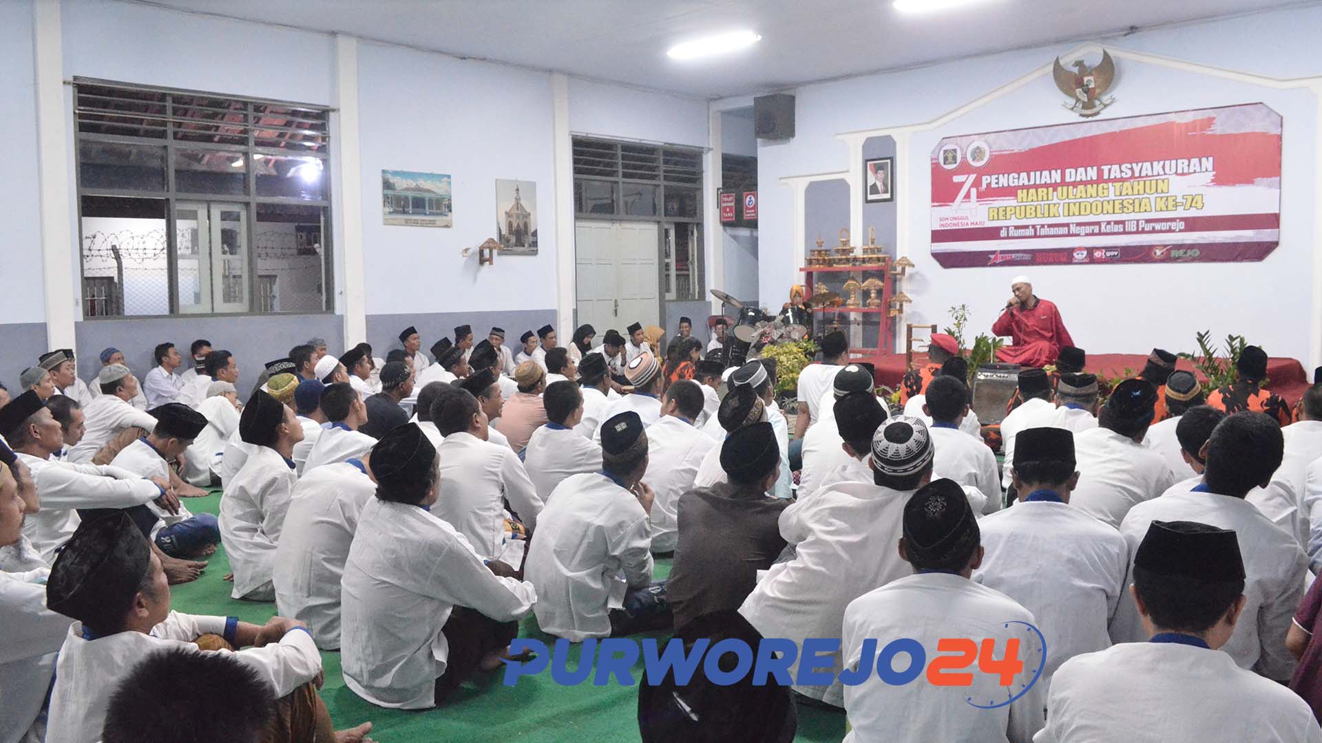 malam tirakatan di Rutan Purworejo (16/8/2019)