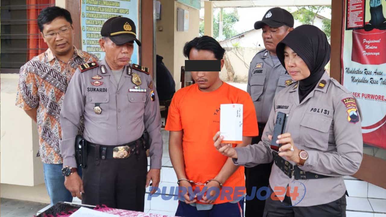 Warga Desa Rebug diamankan polisi karena curi 2 HP milik teman.