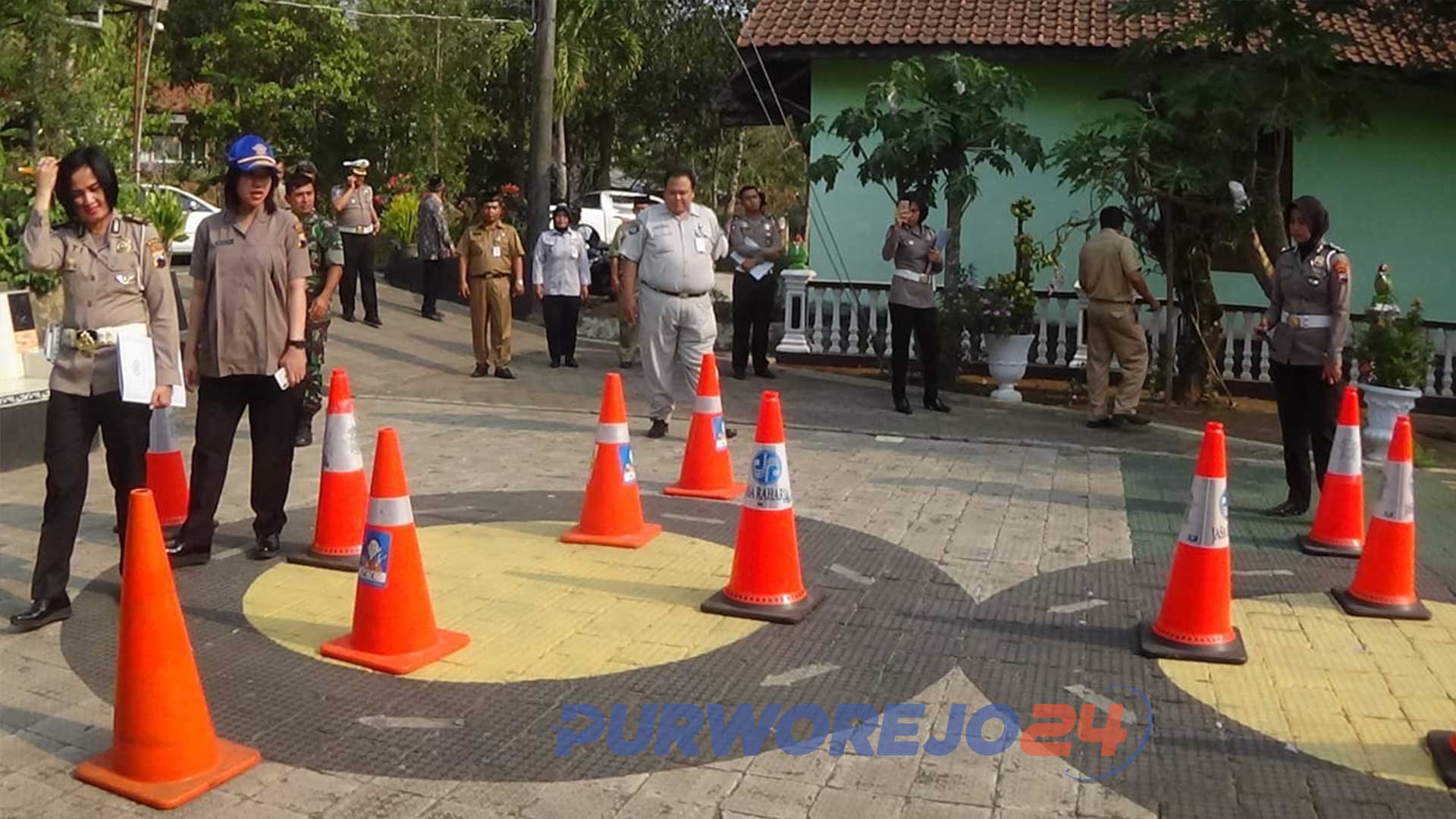 Penilaian Lomba Kampung Lalu Lintas di Desa Sidomulyo. Purworejo.