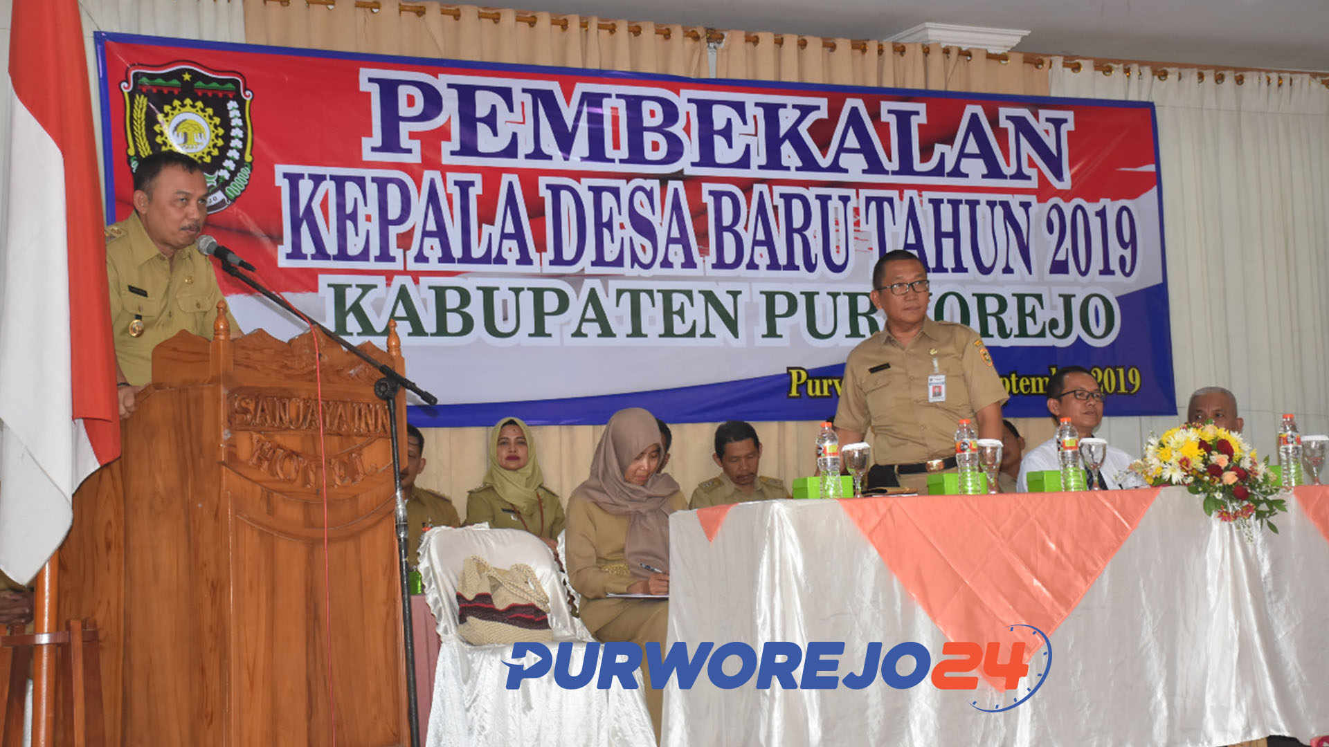 Pembekalan Kepala Desa baru hasil Pilkades Serentak 2019. (2/9/2019)