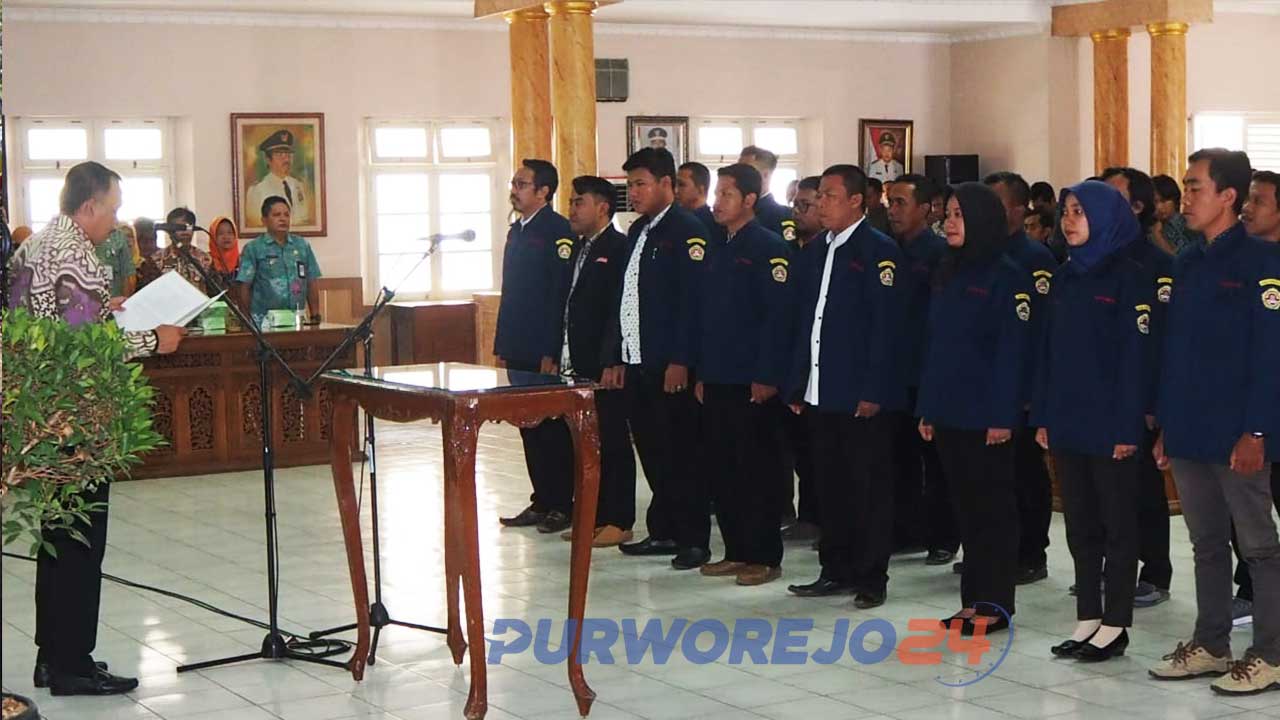 Pelantikan pengurus karang taruna Kabupaten Purworejo. (31/10/2019)
