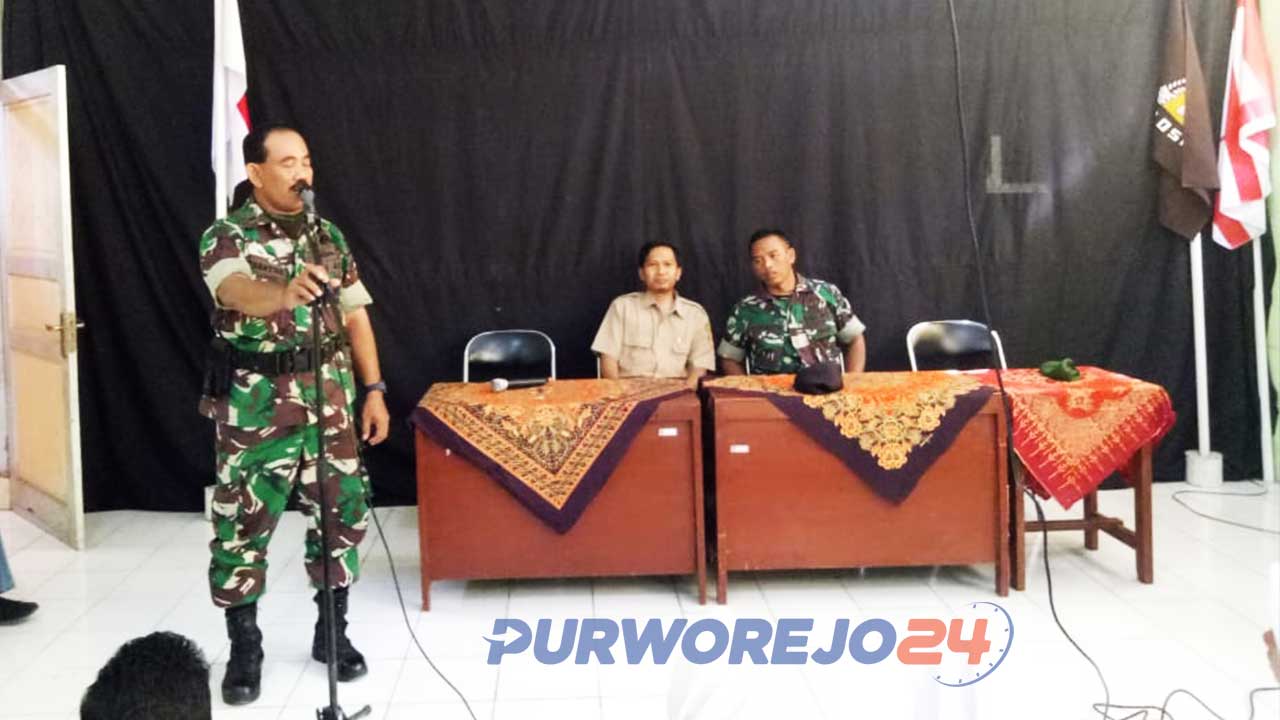 Pengarahan tentang bahaya Komunisme dan Wawasan Kebangsaan dari Koramil Purworejo