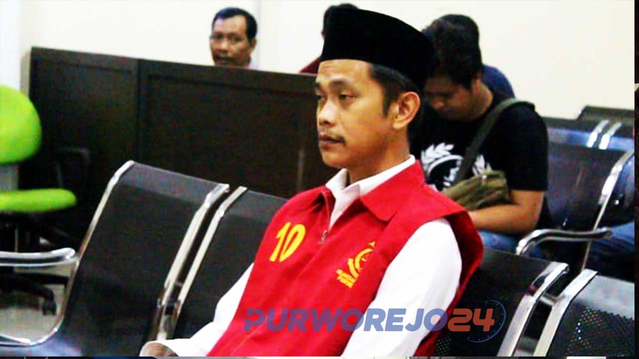 Terdakwa Gunardi divonis hukuman mati dalam sidang Putusan di PN Purworejo. (24/10/2019)