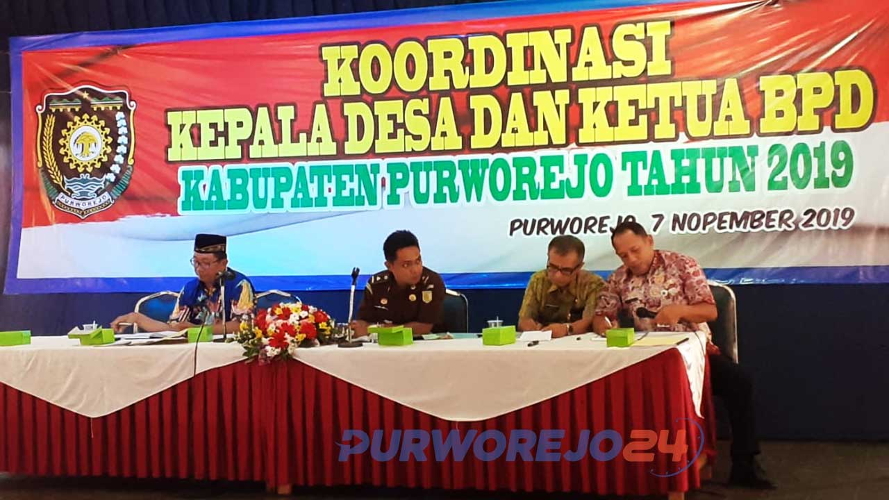 Rakor Kades dan Ketua BPD se-Kabupaten Purworejo