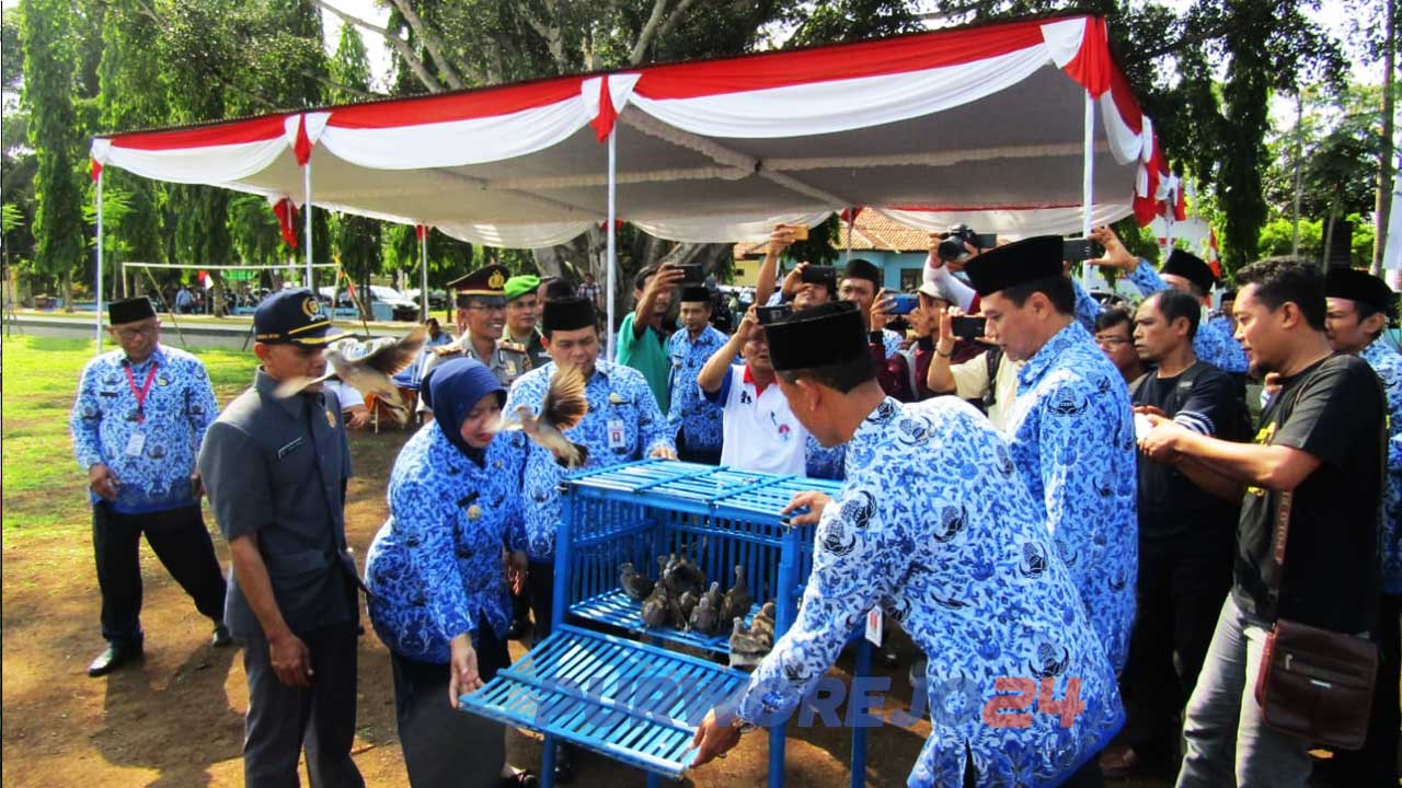 Penutupan Gala Desa oleh Wabup Purworejo Yuli Hastuti.