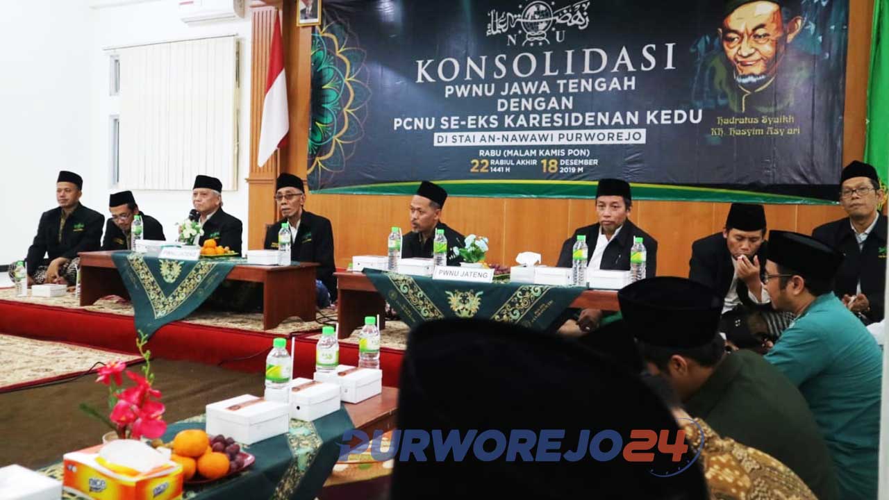konsolidasi PWNU dengan PCNU se Eks Karesidenan Kedu di Purworejo. (18/12/2019)