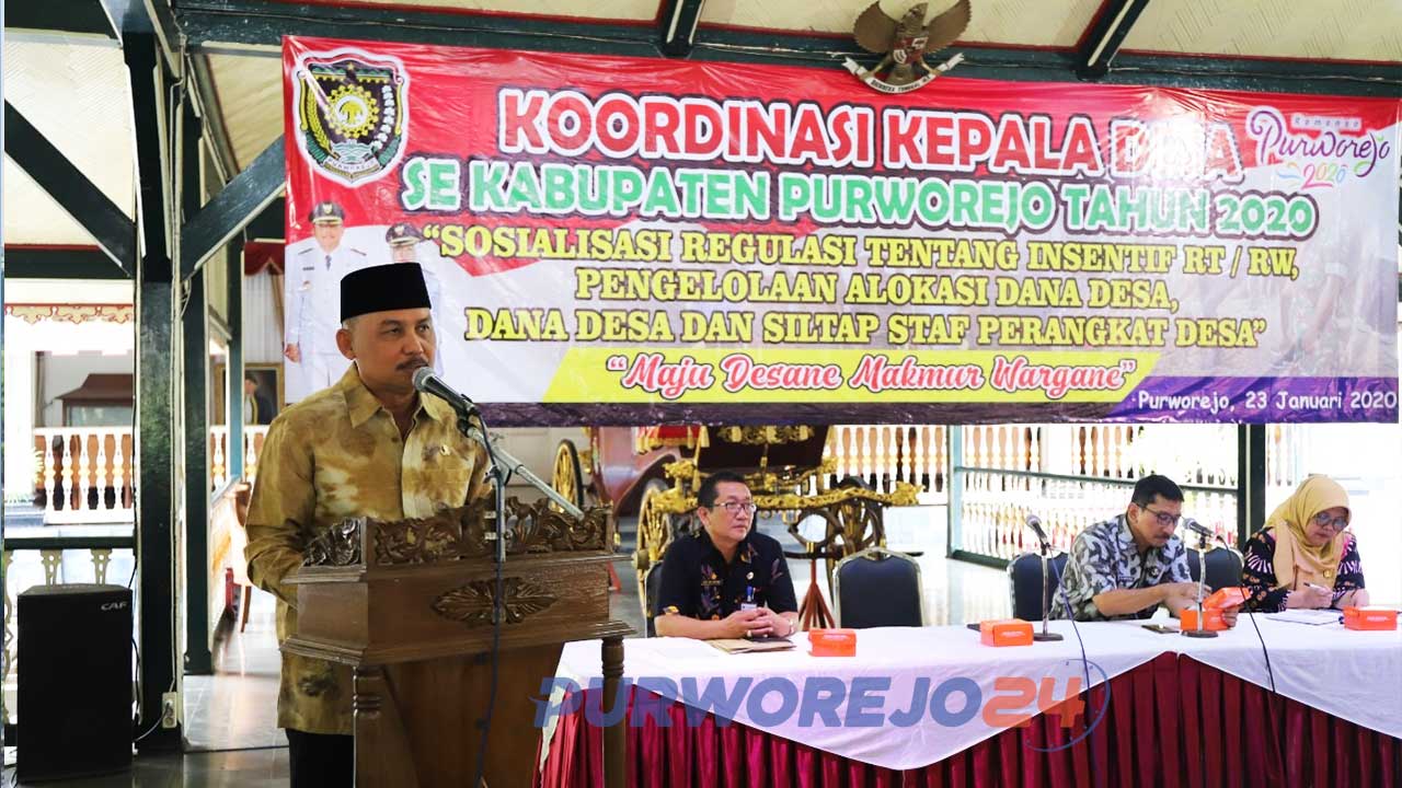Koordinasi Kepala Desa se Kabupaten Purworejo tahun 2020