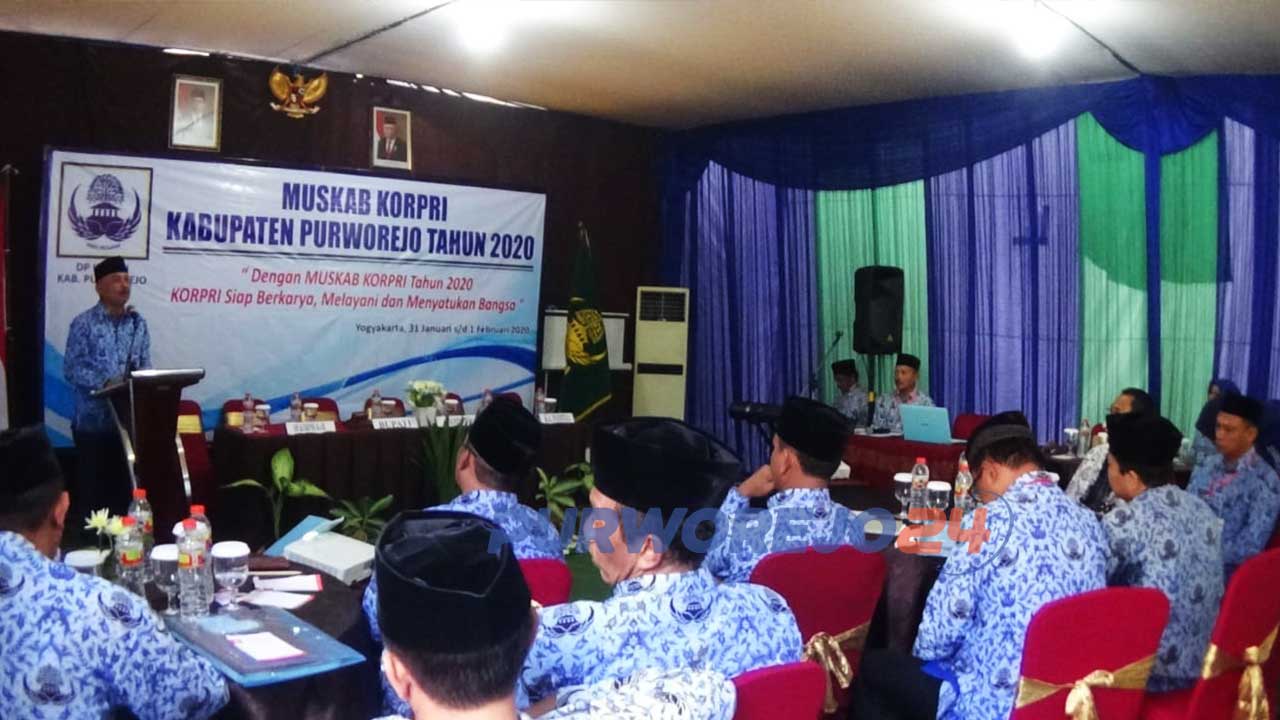 Muskab KORPRI yang digelar di salah satu hotel di Yogyakarta