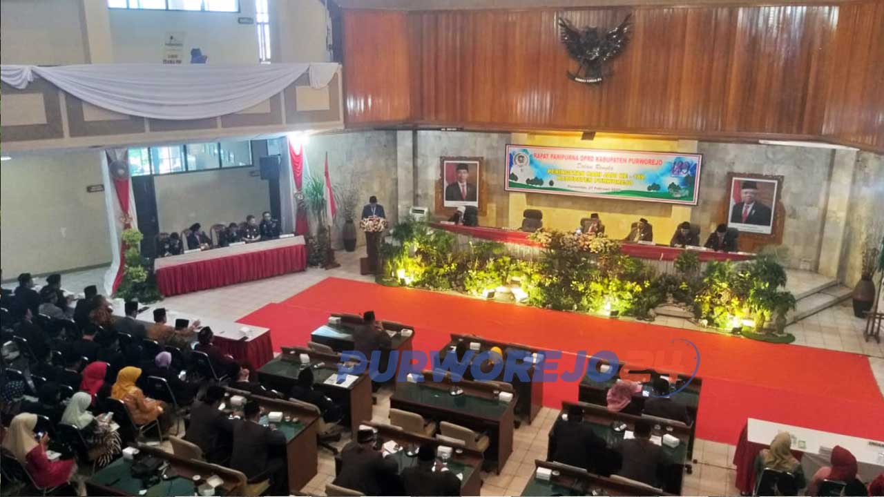 Sidang Paripurna Istimewa DPRD Purworejo. (Foro.Dok)