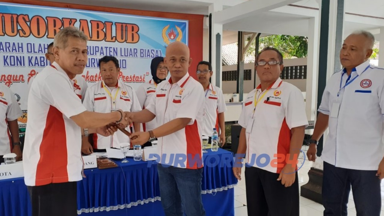 Gunarwan resmi menjadi ketua KONI Purworejo periode 2020-2022