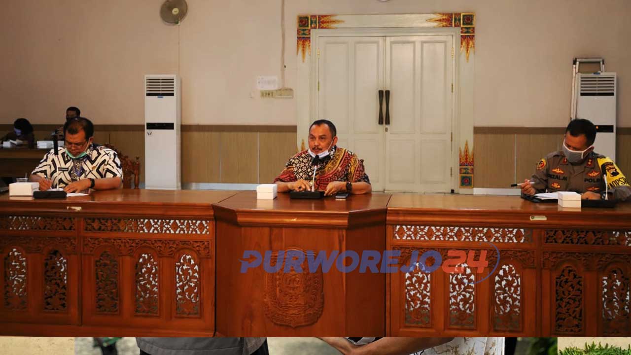 Konferensi Pers Pemkab Purworejo terkait-Pandemi Covid-19