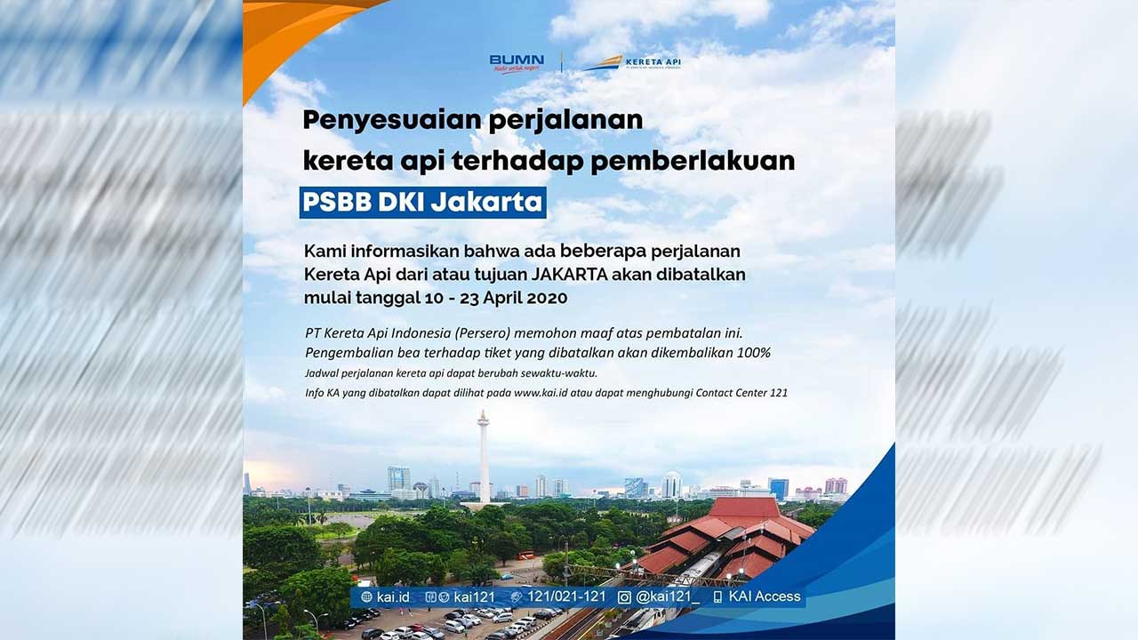 Penyesuaian jadwal KAI