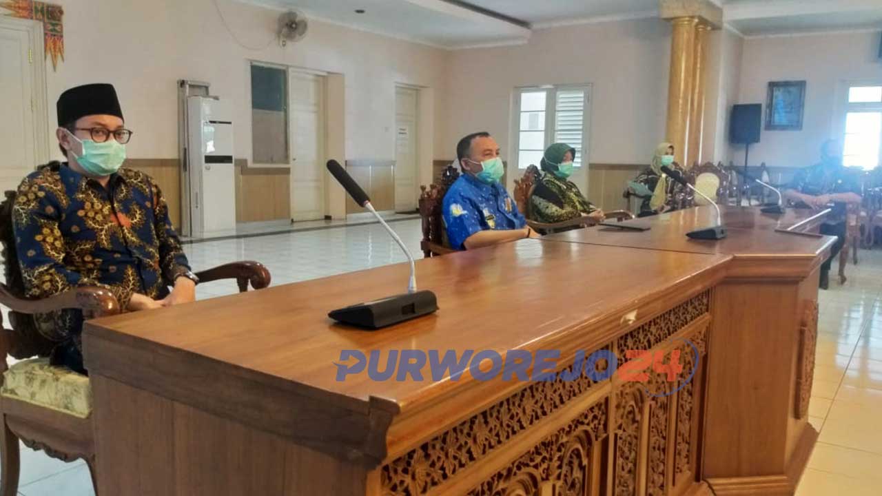 Jumpa Pers Pemkab Purworjeo terkait penanganan Covid-19. (29/5/2020)