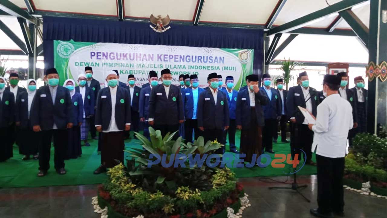 Pengukuhan Pengurus MUI Purworejo. (21/9/2020)