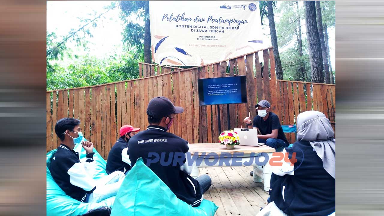 Pelatihan dan Pendampingan Konten Digital SDM Parekraf di De Loano Glamping, Desa Sedayu, Loano Purworejo