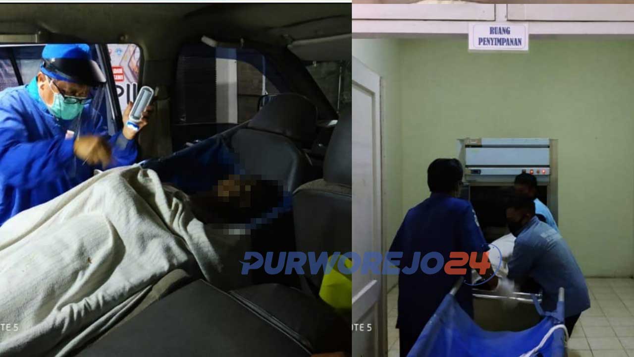 Evakuasi warga binaan Rutan Purworejo yang ditemukan tewas di ruangan rumah tahanan.