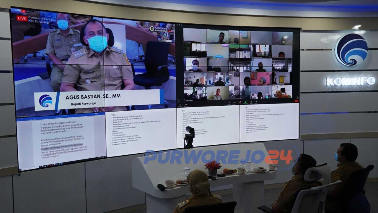 Critical Voice Point dengan tema Kesiapan Pelaksanaan Vaksinasi Covid-19 Kabupaten Purworejo Tahun 2021, Senin (18/01/2020).