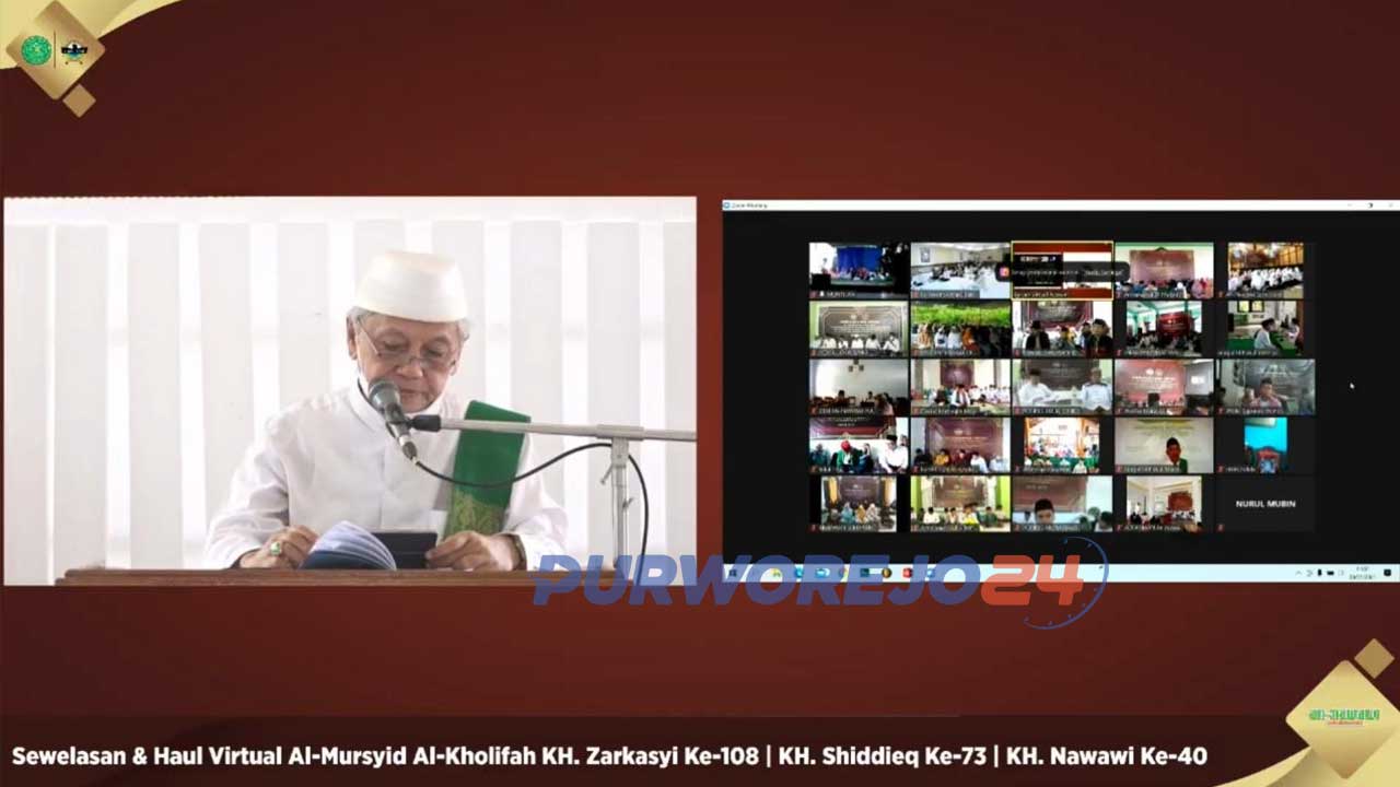 Haul Al-Mursyid Al-Kholifah pendiri Pondok Pesantren An-Nawawi Berjan, Purworejo, almaghfurlah KH Zarkasy ke-108, KH. Shiddieq ke-73 dan KH. Nawawi ke-40 digelar secara virtual.