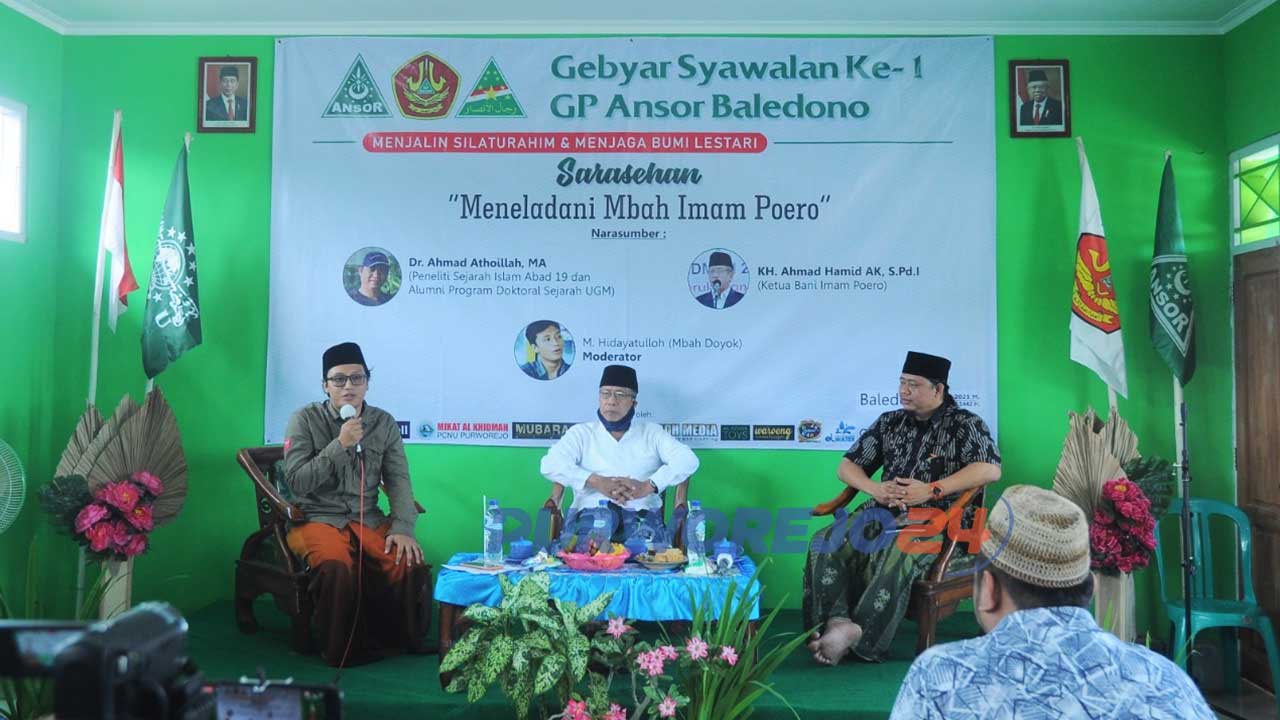 Sarasehan yang bertajuk Gebyar Syawalan yang dilakukan GP Ansor Ranting Baledono