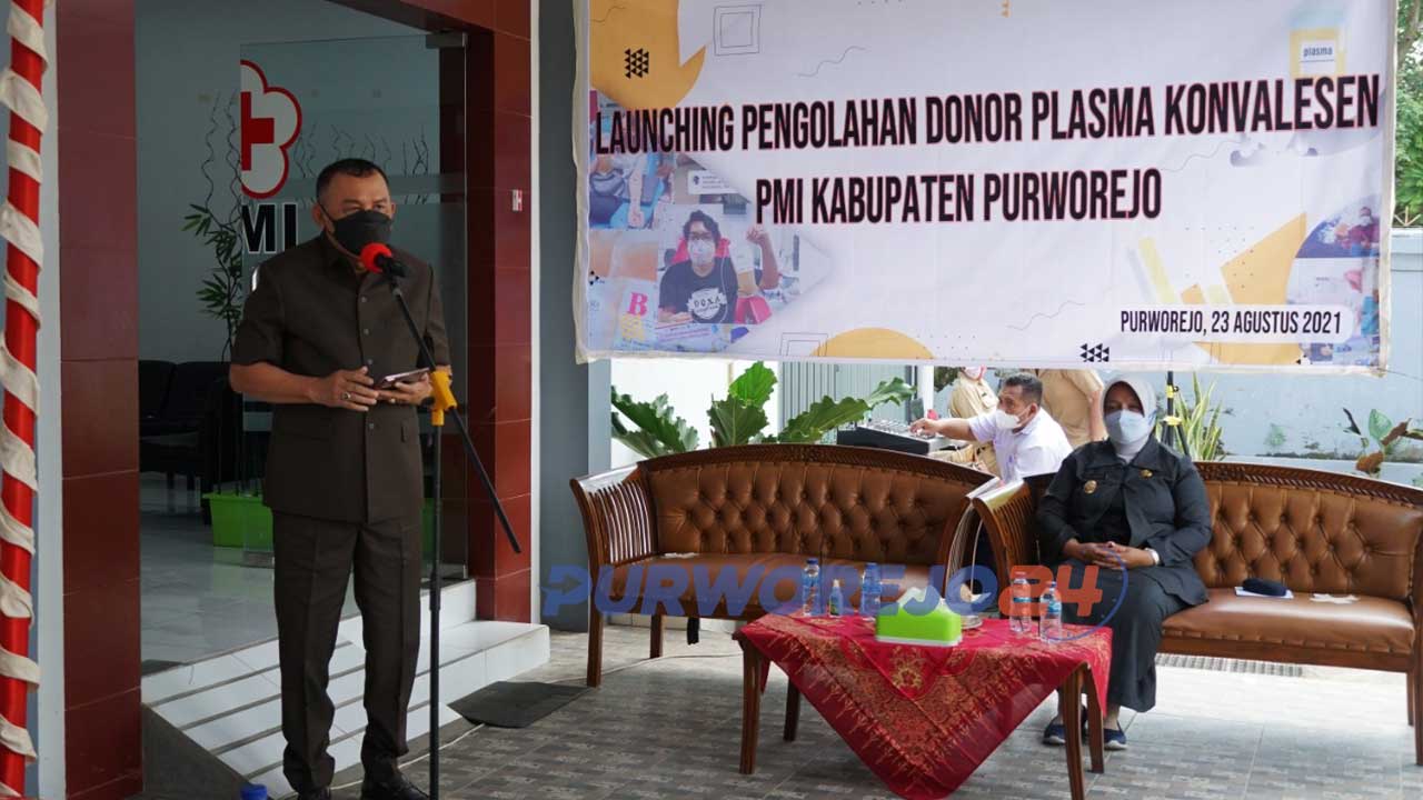 Peresmian Pengolahan Donor Plasma Konvalesen di UDD PMI Kabupaten Purworejo,
