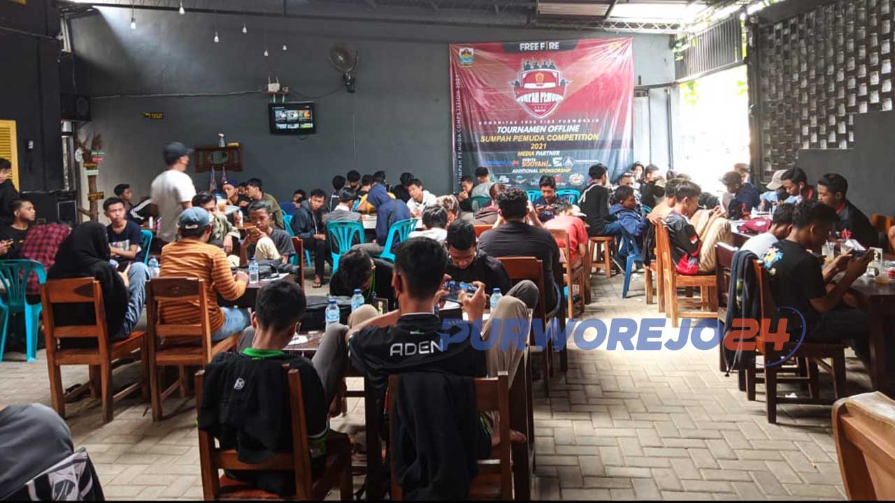 Peringati Sumpah Pemuda, Ratusan Gamer Purworejo Gelar Turnament Free Fire