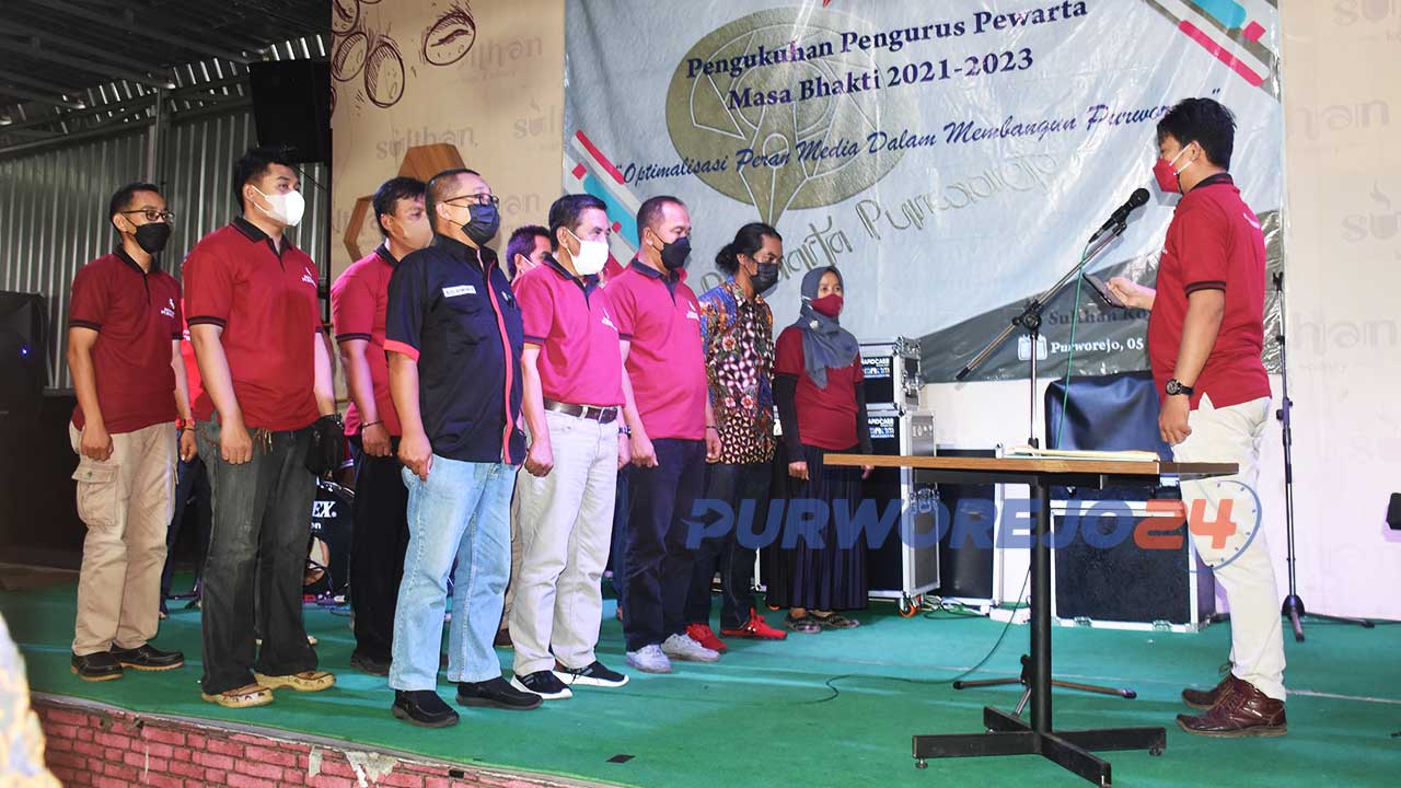 Prosesi Pengukuhan Pengurus Pewarta Purworejo Masa Bhakti 2021-2023