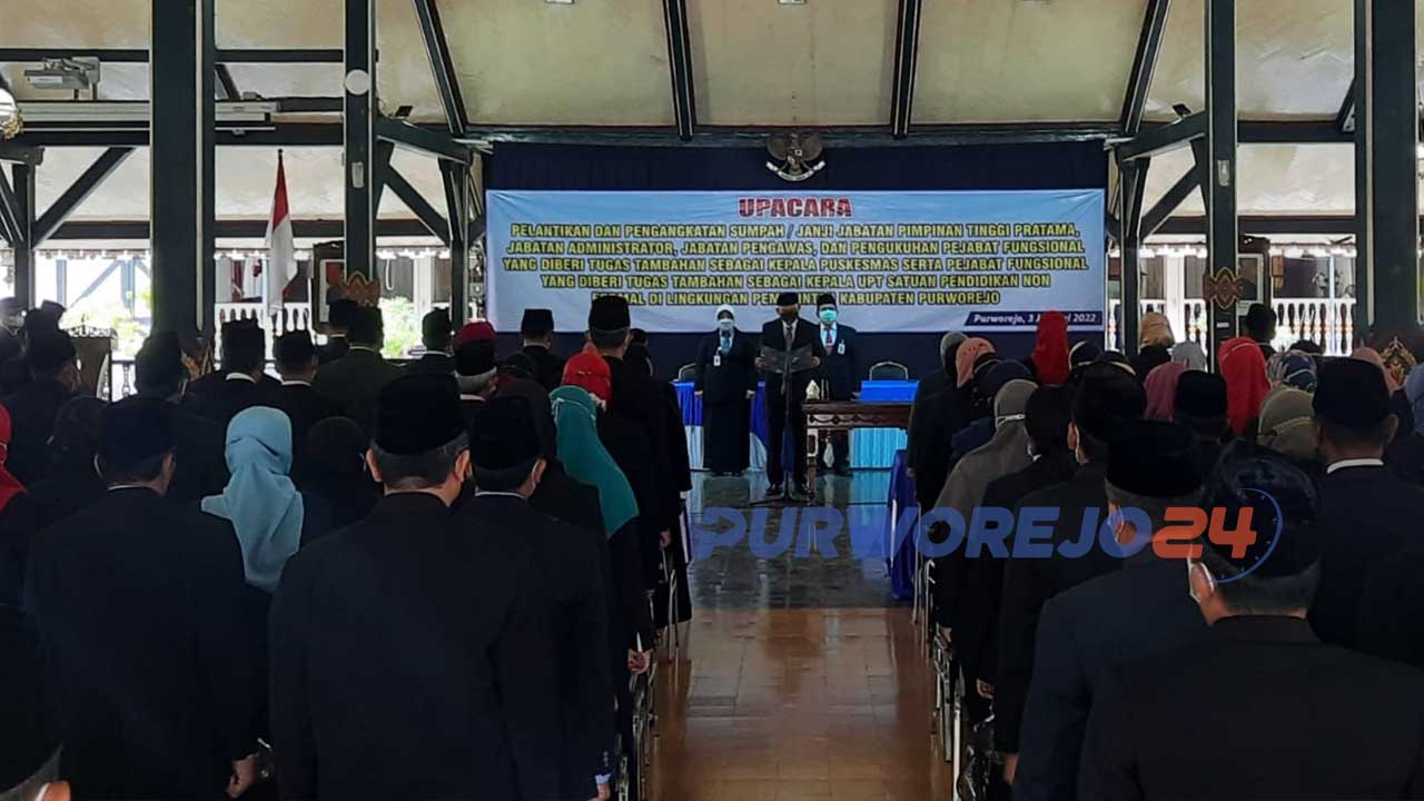 518 Orang Pejabat Dilantik Oleh Bupati Purworejo