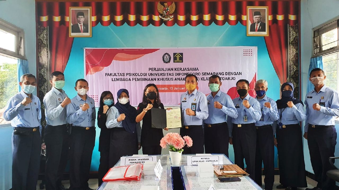 enandatanganan perjanjian kerjasama Antara LPKA Kutoarjo dan UNDIP