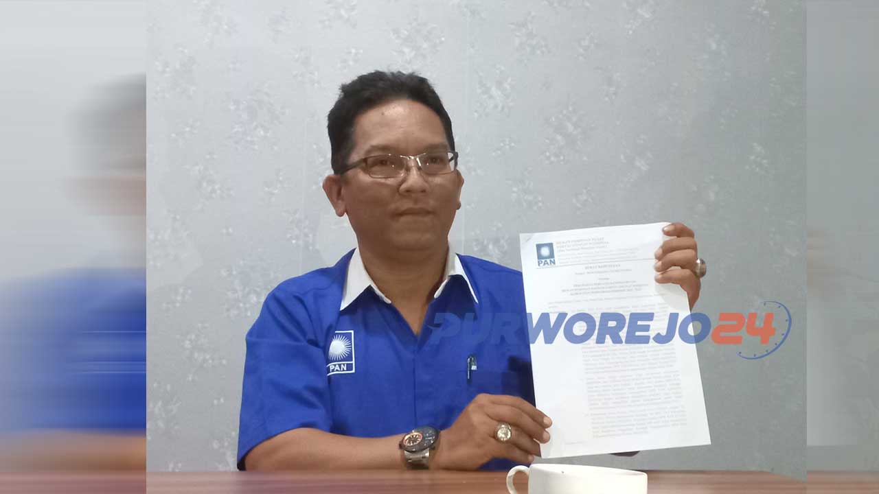 Ketua DPD PAN Kabupaten Purworejo yang baru, Ery Widyovirasto,