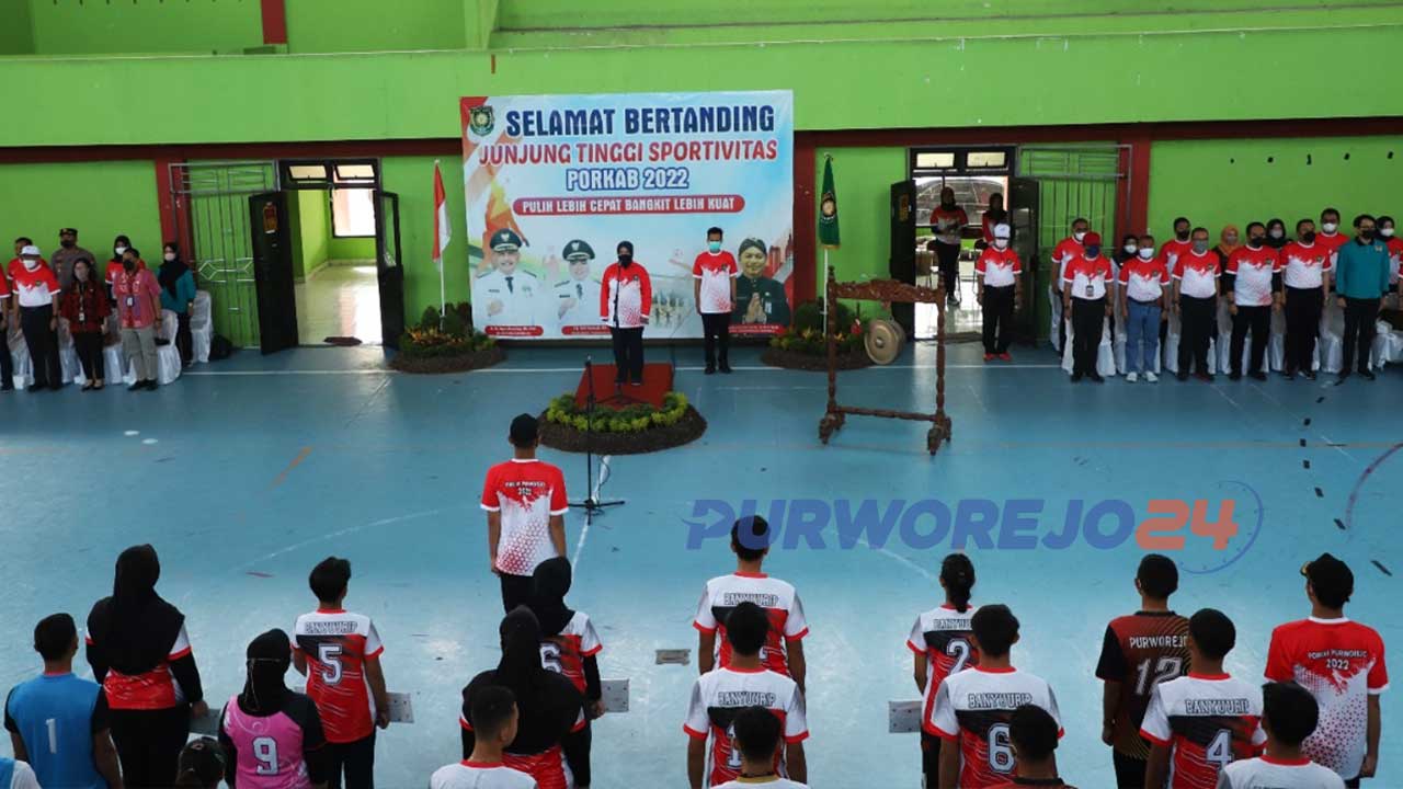 Porkab Purworejo ke-II, secara resmi dibuka dengan ditandai pemukulan gong oleh Wakil Bupati Purworejo Hj Yuli Hastuti S.H.