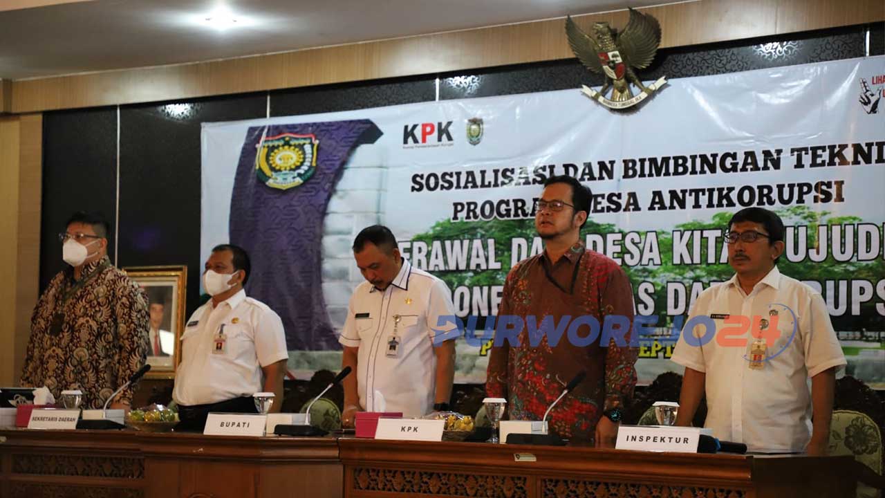 Komisi Pemberantasan Korupsi (KPK) RI mengadakan sosialisasi dan bimbingan teknis program Desa Antikorupsi di Kabupaten Purworejo.