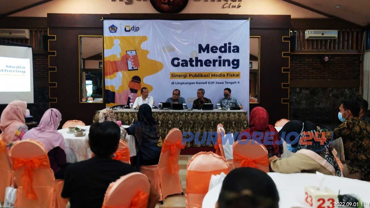 Media Gatering Kantor Wilayah DJP Jawa Tengah II di Kebun Tebu Resto dan Cafe Magelang pada Kamis 1 September 2022
