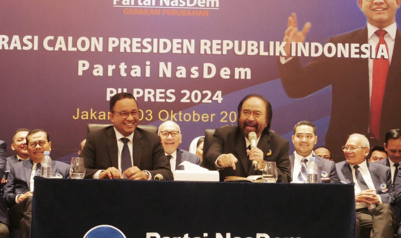 Partai NasDem resmi deklarasikan Gubernur DKI Jakarta, Anies Rasyid Baswedan sebagai Calon Presiden (Capres) di Pilpres 2024