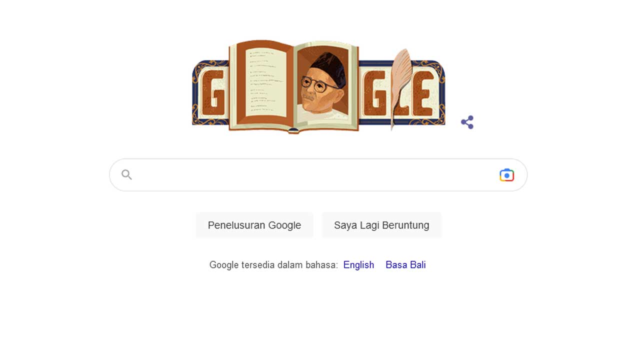 Google Doodle 5 Nopember 2022, menampilkan Raja Ali Haji bin Raja Haji Ahmad, pahlawan nasional Indonesia