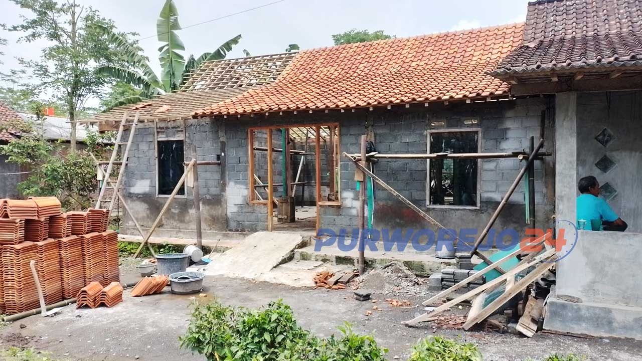 Salah satu rumah calon penerima RTLH 2022 yang batal cair.