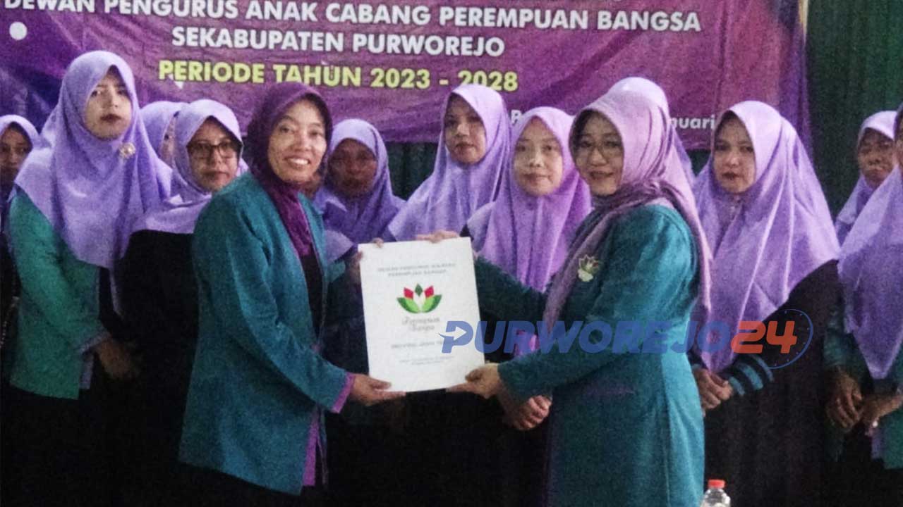 Rr Nurul Komariyah, didaulat sebagai Ketua DPC Perempuan Bangsa Kabupaten Purworejo, periode tahun 2023-2028.