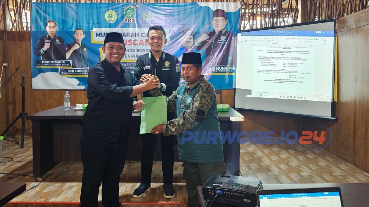 Gantikan Ari Jatmiko, Gus Chamid Ditunjuk Secara Aklamasi Jadi Ketua DKC Garda Bangsa Purworejo