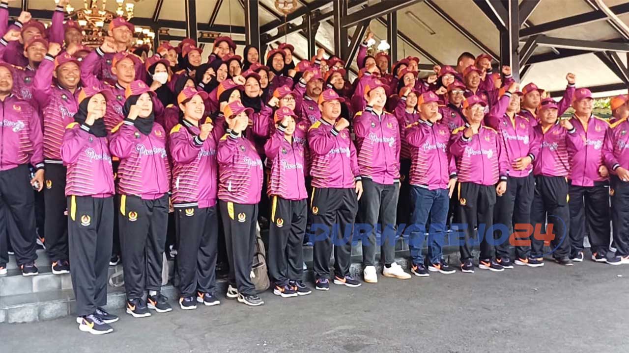 Dikukuhkan dan Dilepas, 106 Atlit Purworejo Siap Berlaga di Porprov Jateng 2023