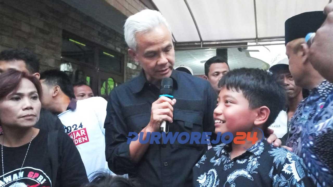 Ganjar Pranowo saat berkunjung di Kecamatan Kutoarjo Kabupaten Purworejo