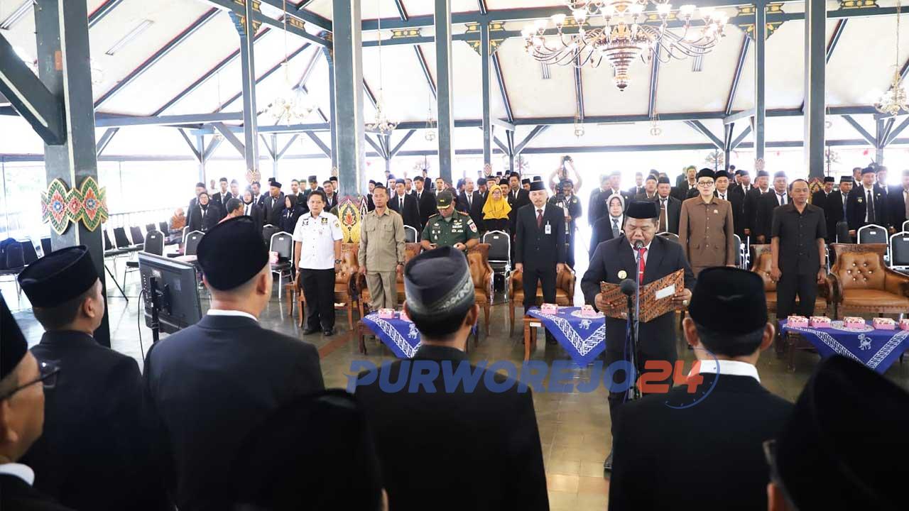 Pelantikan dan pengukuhan pengurus (perkumpulan kepala desa se-Purworejo) Polosoro Kabupaten Purworejo Periode 2023-2026.