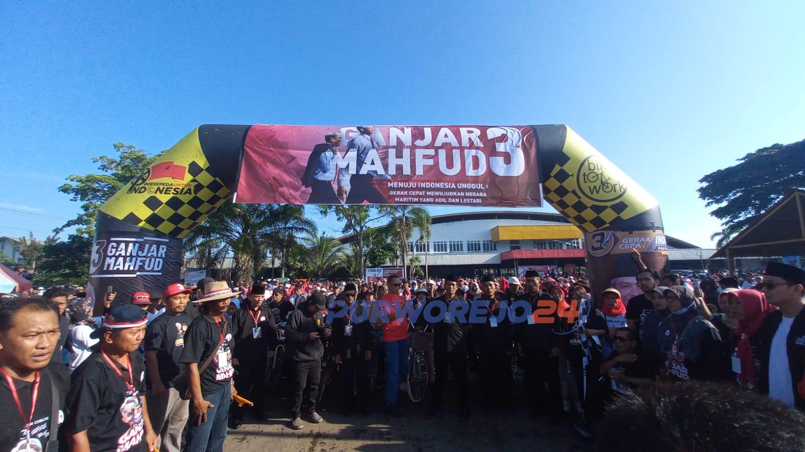 Ribuan pegowes, saat melakukan star padati SAC Purworejo