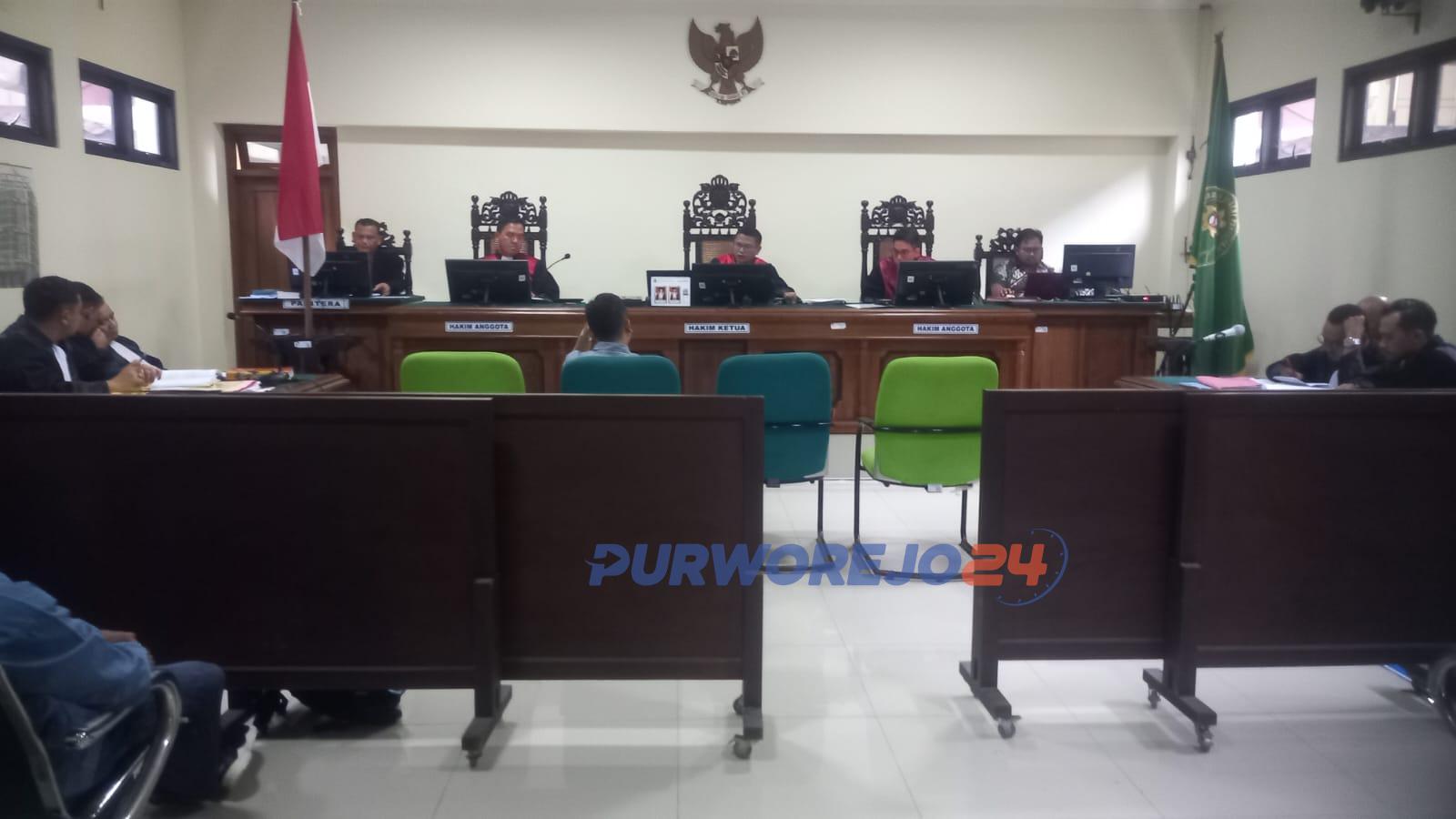 Suasana sidang di pengadilan negeri Purworejo