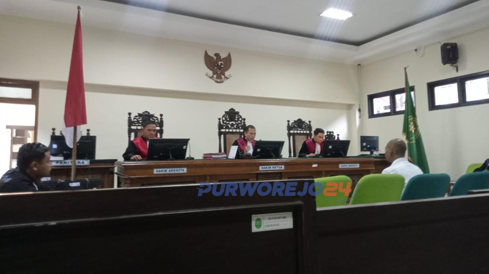 Suasana persidangan di Pengadilan Negeri Purworejo, pada Selasa (6/2/2024)