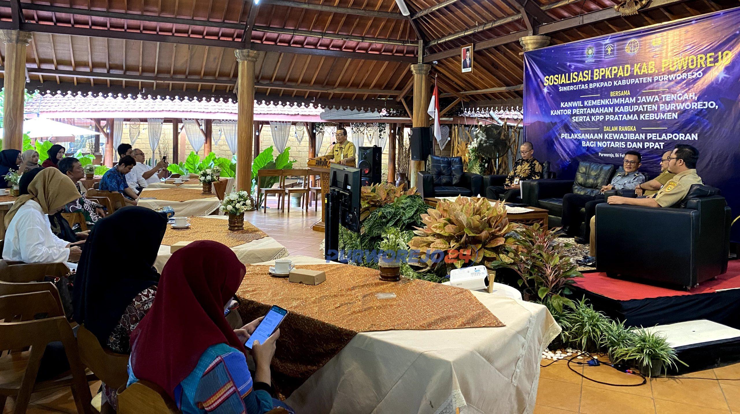 Suasana kegiatan sosialisasi perda baru di RM ABK Purworejo, pada Selasa (6/2/2024)