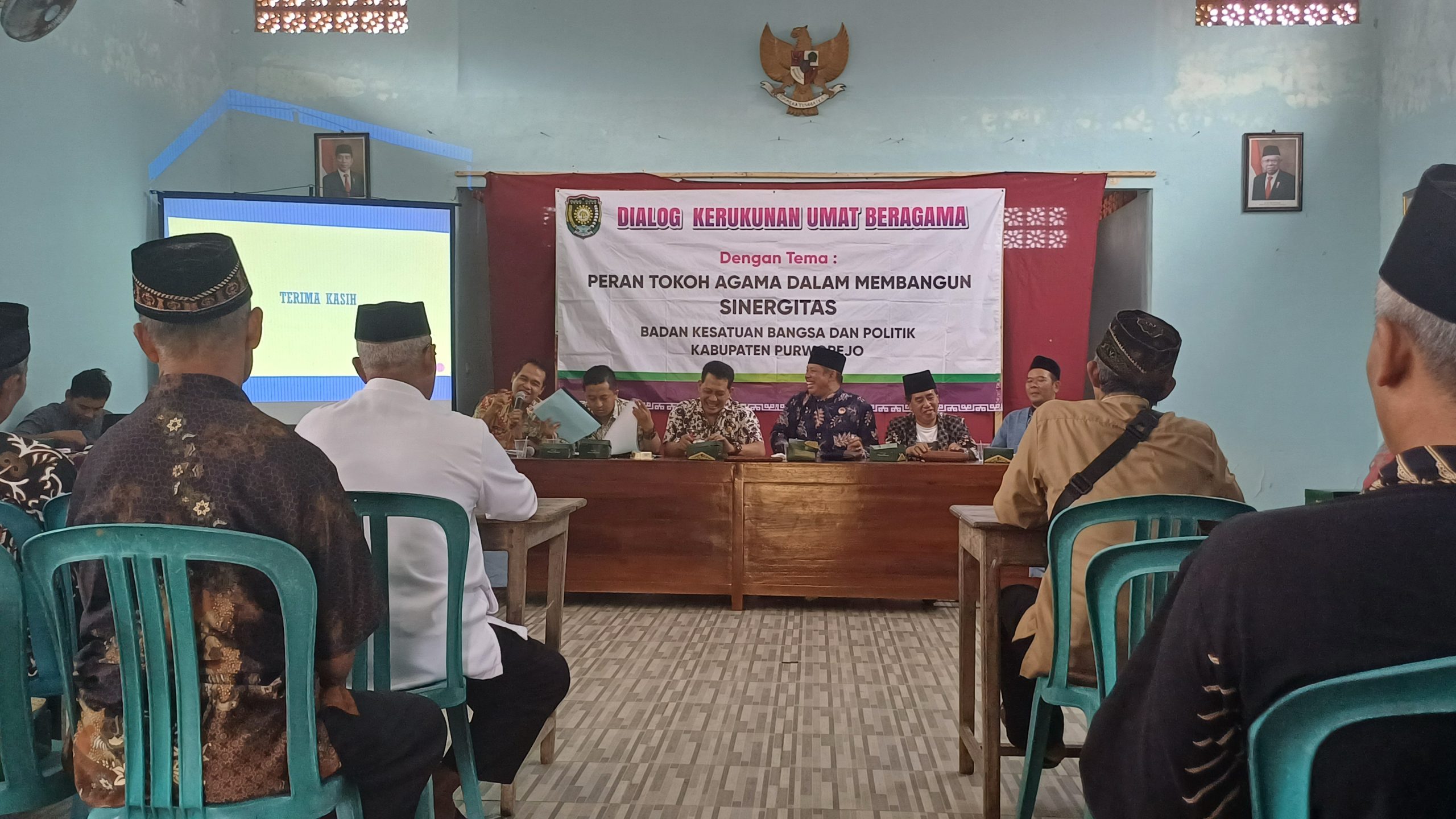 Suasana kegiatan Dialog Kerukunan Umat Beragama bersama Masyarajat di Kecamatan Ngombol, pada Jumat (28/6/2024)