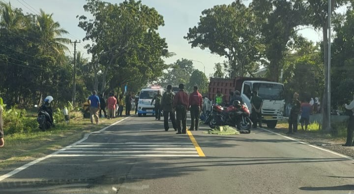 Suasana evakuasi korban kecelakaan dijalan Purworejo- Jogja, pada Senin (1/7/2024)